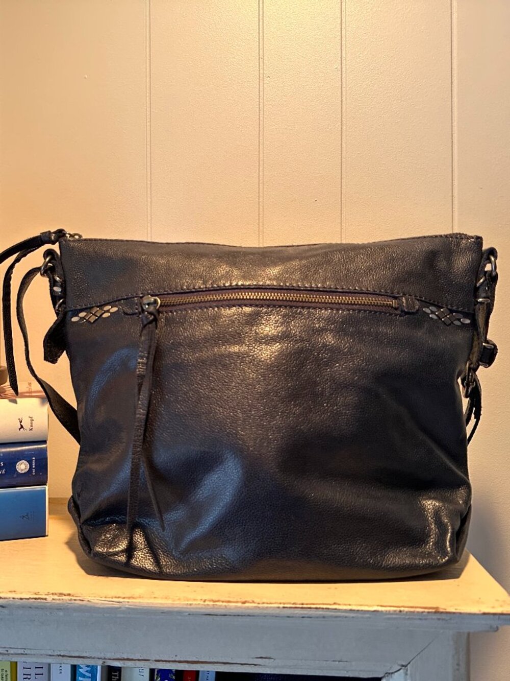 The Sak Sequoia Hobo Bag, Black Pebbled